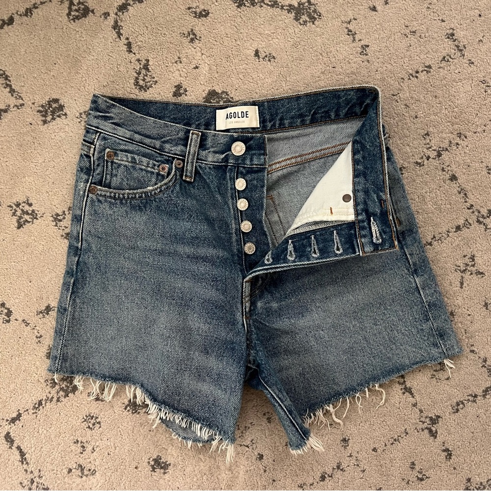 Agolde Riley Jean Shorts - Picture 2 of 4
